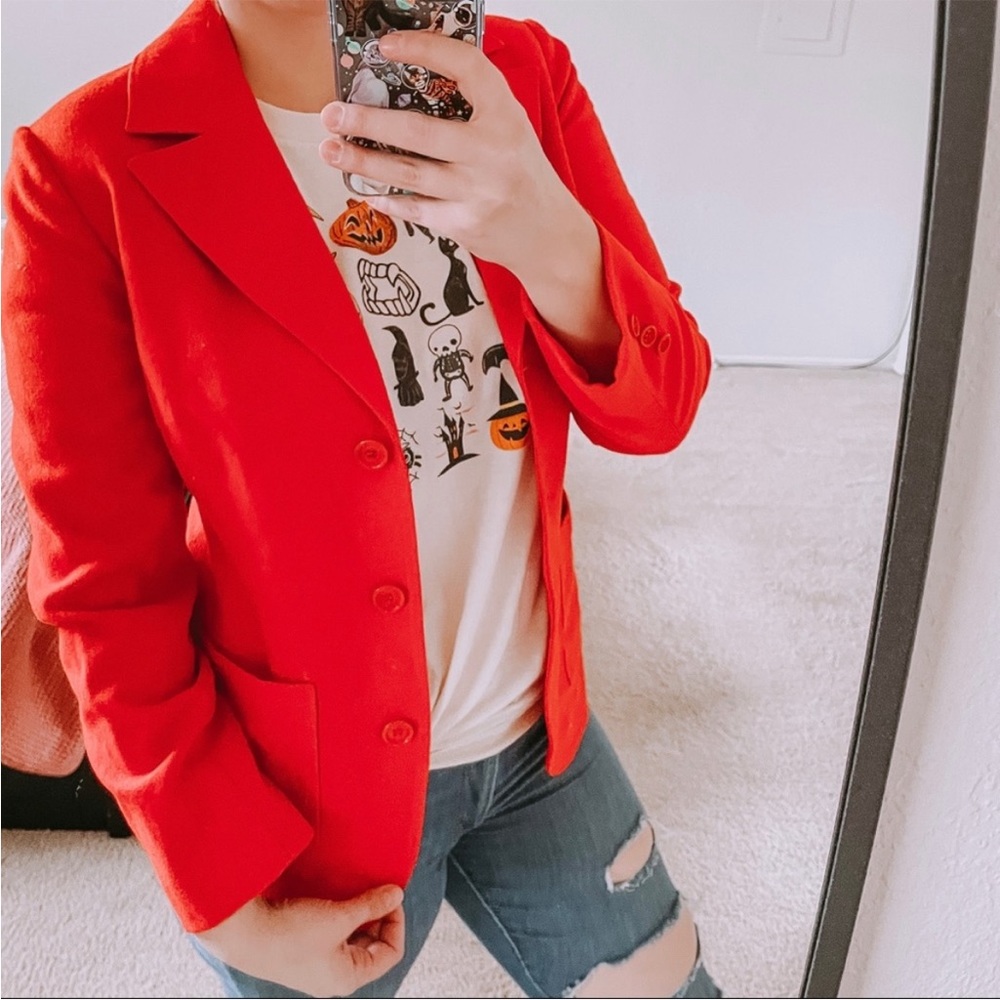 Vintage Pendleton red wool blazer suit jacket 10 (small)